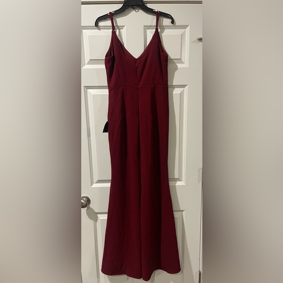 Lulu’s Mermaid Maxi Scoop Back Burgundy Evening Party Dress Size Medium NEW - Picture 1 of 8